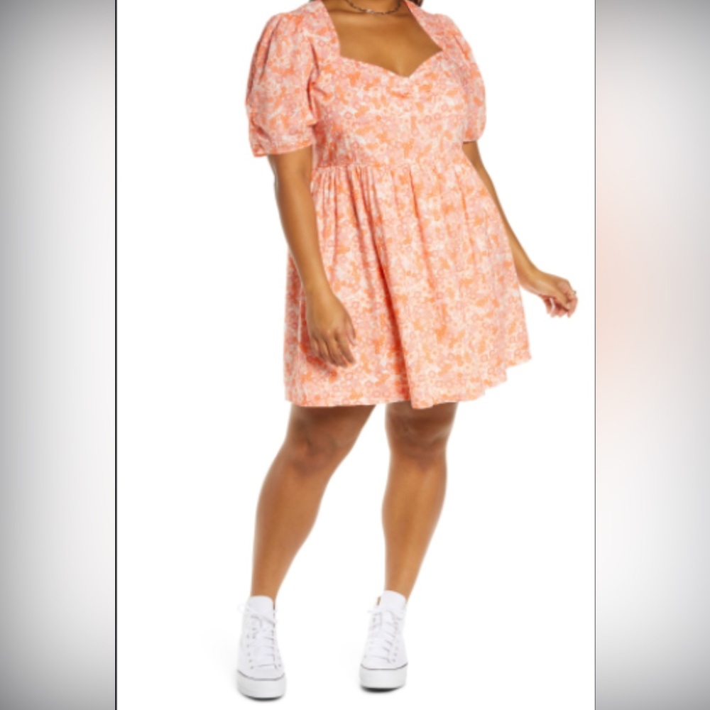 BP Floral Print & Flare Dress Size 2x